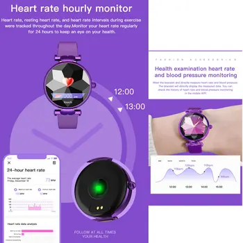 Greentiger B80 Ceas Inteligent femei Heart Rate Monitor Tensiunii Arteriale Sport Doamnelor Ceasuri Fitness Tracker Moda Brățară Inteligent