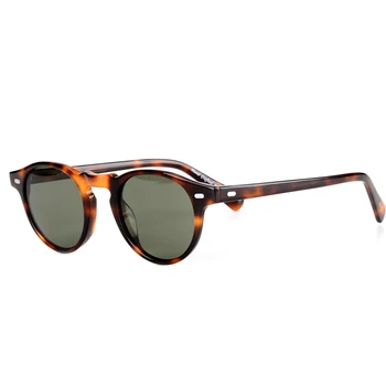 Gregory Peck Retro oval Bărbați ochelari de Soare Polarizat Epocă Acetat de Ochelari de Conducere în aer liber Ochelari de Soare Femei zonnebril heren 2019