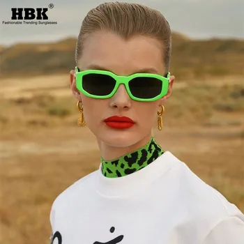 HBK Mici Steampunk Pătrat Ochelari de Soare Brand de Lux de Design de Călătorie Dreptunghi ochelari de Soare Barbati Femei Vintage Retro Eyeware UV400