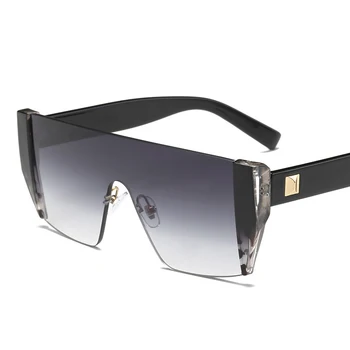 HBK Piața de Lux Ochelari de Soare de Designer de Brand Doamnelor Supradimensionate Shades ochelari de Soare Femei Ramă de Aur Oglindă Ochelari de Soare Pentru Femei