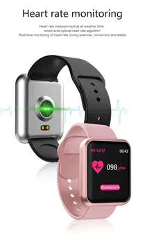 Hollvada P90 Ceas Inteligent femei IP67 rezistent la apa Monitor de Ritm Cardiac Fitness Tracker tensiunii arteriale Smartwatch bărbați VS B57 P68 S226