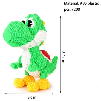 Imebaby8000pcs particule mici de mini blocuri de desene animate pentru copii DIY jucarii copii asamblate 3D blocuri mari de jucărie
