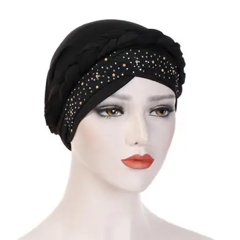 India Pălărie Femei Lady Musulman Panglica Cap Turban Cap De Folie De Acoperire Cancer Chimioterapie Capac Pălărie Islamice Arabe Pierderea Parului Pălărie Accesorii