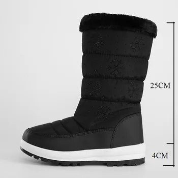JCHQD 2019 cizme de iarna pentru femei de moda cizme de zapada stil de pantofi pentru femei pantofi de Brand de înaltă calitate, rapid, transport gratuit girlw cizme