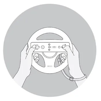 Joc De Curse De Volan Pentru Nintendo Wii Controller Direcția Manipula Roata Controler De La Distanță Caz De Protecție
