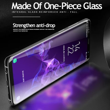 Lamorniea 100D S20 Ultra UV Ecran de Sticlă Protector cu AMPRENTE DEBLOCARE pentru Samsung Galaxy Note 10 8 9 S10 Plus S8 S9 sticlă