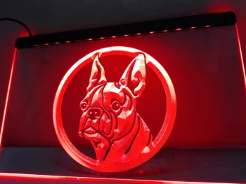 LB656 - Boston Terrier Câine de Companie NOI cu LED-uri Lumina de Neon Semn decor acasă meserii