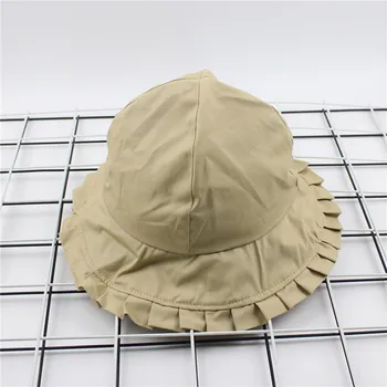 LDSLYJR 2019 Bumbac Culoare Solidă Bowknot ribbon Bucket Hat Pescar Pălăria în aer liber, de călătorie pălărie de Soare Capac de Pălării pentru Femei 61