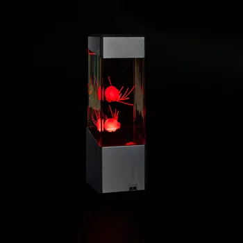 LED Meduze Lampă de Noptieră Lumina de Noapte În 7 Culori Schimbare Acvariu Acasă Decor Lumini de Încărcare USB Atmosfera Lumini