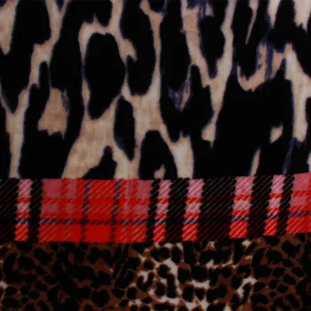 Leopard de Imprimare Negru Dungă Mozaic Flannal Pătură de Lână Moale, Cald Arunca pe Pat, Canapea, Canapea 200x220cm lenjerie de Pat Foaie