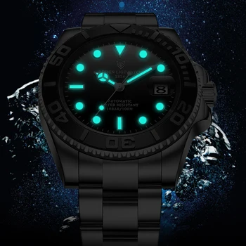 LIGE 2020 Nouă Bărbați Mechanical Ceas de mână din Oțel Inoxidabil 316L Ceas Brand de Top de Lux Safir de Sticlă Bărbați Ceasuri NH35 reloj hombre