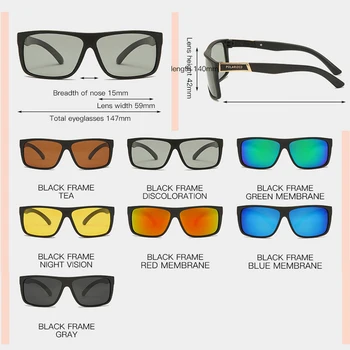 LongKeeper Brand TR90 Polarizat ochelari de Soare Barbati Flexibil Cadru Pătrat Ochelari de Soare de sex Masculin de Conducere Ochelari Oculos masculino UV400