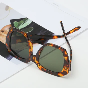 LongKeeper Epocă Supradimensionat ochelari de Soare Femei Retro Steampunk Ochelari de Soare Mari Gradient Lens Doamnelor Gafas Nuante de sol UV400
