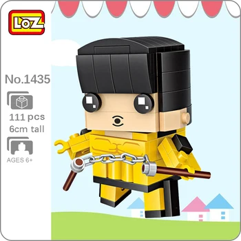 LOZ 1435 Jocul Mortii cu Bruce Lee Film kung fu Star Model 3D 111pcs DIY Mini Blocuri Caramizi de constructie de Jucarie pentru Copii fără Cutie