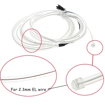 Lumina de Neon EL-Wire Capac de 2.3 mm, capac rezistent la apa pentru Flexibil EL Wire Rope Tub