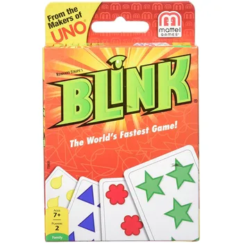 Mattel UNO: Blink Familie Divertisment Amuzant Joc de Bord Distractiv de Poker, Carti de Joc Cutie de Cadou