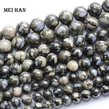 Meihan naturala ridicata gri opal 8mm,10mm,12mm llanite buna rotund margele vrac amestecat albastru bijuterie de piatra margele pentru a face bijuterii