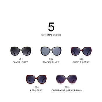 MERRY Femei Brand de Lux Trend ochelari de Soare Moda Doamnelor Polarizate Gradient de ochelari de Soare UV400 Protecție S6323