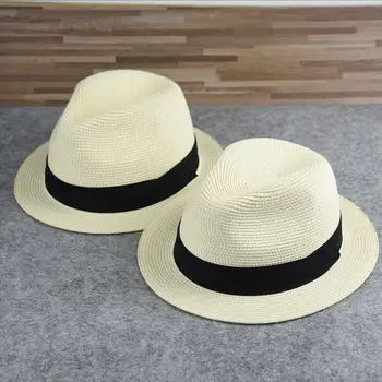 Mic refuz hârtie de mari dimensiuni, pălării de paie om de Vară frumos soare capac de dimensiuni mari trilby jazz pălărie plus dimensiune fedoras 56-58cm 58-60cm