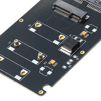 Mini Pcie mSATA SSD de 2.5 inch, SATA3 Adaptor de Card cu Cazul 7 mm Grosime negru