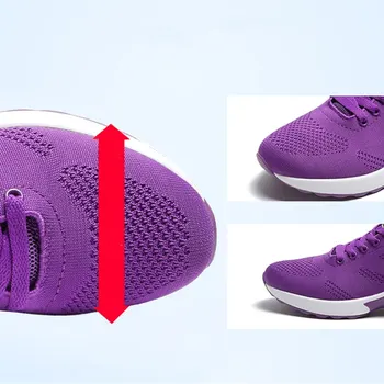 Moda Femei Adidași Pantofi De Alergare În Aer Liber Pantofi De Sport Ochiurilor De Plasă Respirabil Confort Jogging Plasă Pantofi Pernă De Aer Dantelă Sus Doamnelor