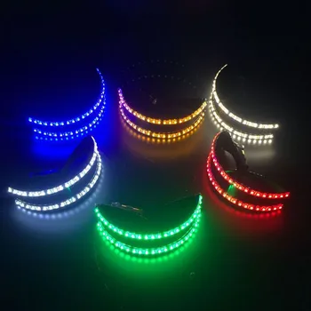 Moda Lumina LED ochelarii Întuneric Creative Luminos Rece Ochelari Bar de Noapte Petrecere de Dans