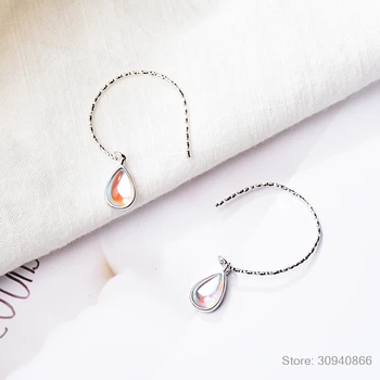 Moda Piatra lunii Piatra Cercei Argint 925 Cercei Pentru Femeile Frumoase Noi de sex Feminin coreeană Bijuterii Ureche oorbellen