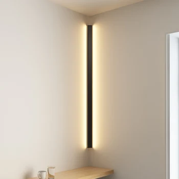 Modern Colț de Perete LED Lampă Minimalist Interioară corp de iluminat de Perete Sconces Scara 100cm 150cm Dormitor Noptieră Acasă Hol Lumina