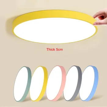 Modern, Simplu Promovare Macaron Lumina Plafon Rotund Culori Fier Abajur Acrilic camera copii tavan lampa LED-uri de iluminat