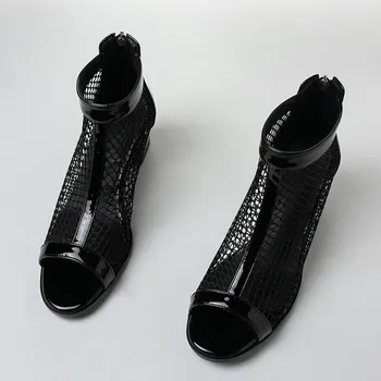 MORAZORA 2020 dimensiuni mari 33-46 noua moda tocuri inalte, pantofi cu tocuri groase rotund toe glezna cizme femei pompe de culoare solidă