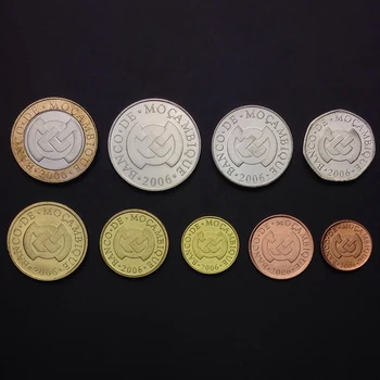 Mozambic 9 Monede Set Complet Reale Original Monede Reale Emiterea De Monede De Colecție, Unc