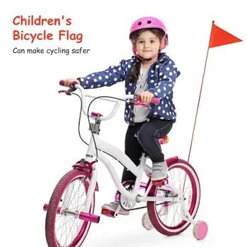 MTB Biciclete Road Biciclete de Siguranță Pavilion Copii Biciclete Siguranță Triunghiular Steag Cu Suport de Montare Pentru Fete Baieti Ciclism Accesorii