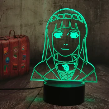 NARUTO Anime Lumina de Noapte Uchiha Itachi & Nara Shikamaru 3D LED Iluzie de Masă Deak Lampa Decor Acasă Fanii NARUTO Xmas lampa