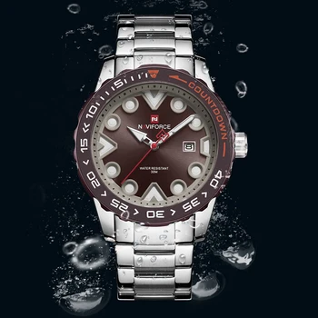 NAVIFORCE Bărbați Ceasuri de Moda de Lux din Oțel Inoxidabil Cuarț Mens Watch Simplu Casual, Impermeabil Ceasuri Relogio Masculino