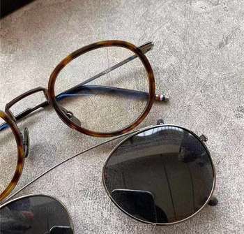 New york brand thom rame Ochelari de vedere baza de Prescriptie medicala ochelari de soare barbati femei optiacl ochelari clip ochelari de soare cu cutie de original