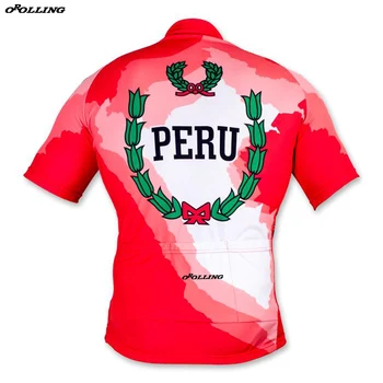 Noi 2018 PERU Echipa de Ciclism Jersey Personalizate Drum de Munte Cursa Clasică Sus OROLLING