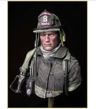 Noi Neasamblate 1/10 city fire fighter bust figura Rășină Kit DIY Jucării Nevopsite rășină model