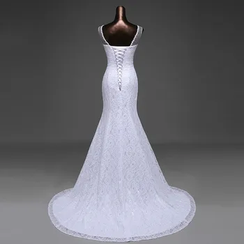 Noi rochii de mireasa 2020 sirenă fără mâneci, cu flori vestidos de noiva halat de mariage rochii de bal rochie de mireasa