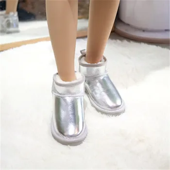 Nou-veniți în 2020 cizme de iarna cald doamnelor cizme de zăpadă de moda glezna cizme de piele de oaie lână cizme de zapada Zhou Dongyu același stil
