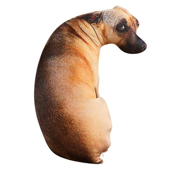 Noua Creatie 3D Vii Imprimate Corp Plin Formă de Câine Animal Tigru Lup Câine Drăguț Birou Modern Îmbrățișare Cadou Perna Canapea Pernă