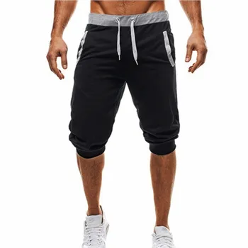 Noul design Mens pantaloni Rula jogging sport Fitness culturism pantaloni de Trening de sex masculin antrenament de formare Brand Genunchi Lungime scurt pan