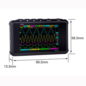 Noul Portabil cu 4 Canale 100MS/s DSO Nano DSO213 DS213 Osciloscop Digital Display LCD Caz