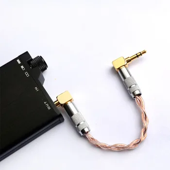 Okcsc Cablu Audio De Sex Masculin De Sex Masculin 3 .5mm Plug Placat cu 12 -Core cu Aur de 24k pentru Căști Accesoriu Costum Pentru Smartphone Amplificator Mp3 Mp4