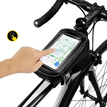OMUL SĂLBATIC Mountain Bike Sac Impermeabil MTB Telefon Mobil Caz Tubul Față Pungi