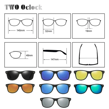 Ora DOUĂ Design Clasic Polarizat ochelari de Soare Barbati Femei Albastru Oglinda Ochelari de Soare Driver Ochelari D2140