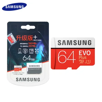 Original SAMSUNG EVO PLUS Card de Memorie Clasa 10 U3 Max Viteza de Citire de 100 MB/S de 64GB, 128GB, 256GB UHS-I Micro SD TF Card