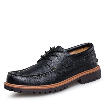 OUDINIAO Mens Pantofi Casual Moda Britanic Pentru Bărbați de Mari Dimensiuni de Vacă din Piele Barbati Barca Pantofi Casual, Pantofi clasici Pentru bărbați