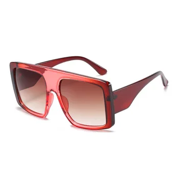 Oulylan Retro Supradimensionat ochelari de Soare Patrati Femei Bărbați Mare Cadru Ochelari de Soare Gradient Nuante Una Bucata Scut Eyeglassess UV400