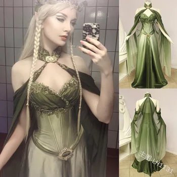 Palat Medieval rochie de petrecere de Halloween cosplay costum sexy fantezie, elf zână rochie sexy de performanță costum loc șansă reală