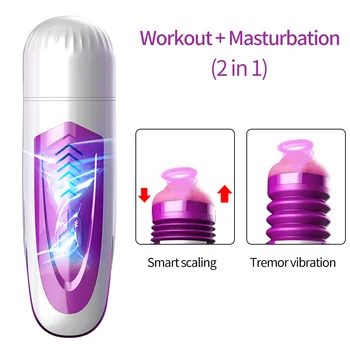 Penis Întârziere Antrenor De Sex Masculin Masturbator Cupa Automate Telescopice De Rotație A Pistonului Masturbator Vagin Artificial Sex Mașină Pentru Bărbați